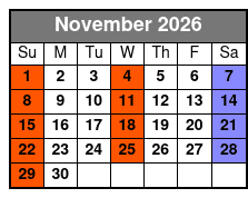 Cash and The King: Tribute to Elvis & Johnny Cash Christmas Show November Schedule