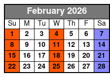 Cash and The King: Tribute to Elvis & Johnny Cash February Schedule