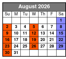 Cash and The King: Tribute to Elvis & Johnny Cash August Schedule