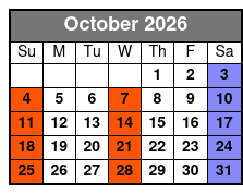 Cash and The King: Tribute to Elvis & Johnny Cash October Schedule