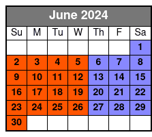 30 Minute Axe Throwing Session June Schedule