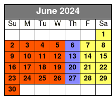 Country Roads Axe Throwing June Schedule