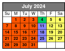 Country Roads Axe Throwing July Schedule