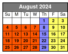 Country Roads Axe Throwing August Schedule