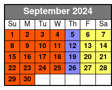 Country Roads Axe Throwing September Schedule