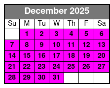 Smokies Adventure Loop December Schedule