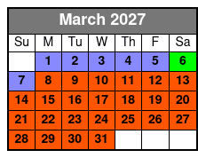Smoky Mountains Jeep Tours in Pigeon Forge March Schedule