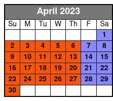 Rowdy Bear Amusement Park Pass April Schedule