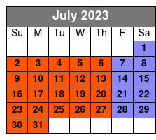 Rowdy Bear Amusement Park Pass July Schedule