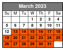 Rowdy Bear Smoky Mountains Alpine Coasters March Schedule