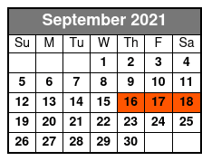 Mount Rushmore & Black Hills Tour September Schedule