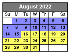Mammoth Site of Hot Springs August Schedule