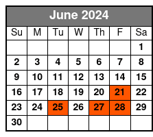 Half Day Fishing June Schedule