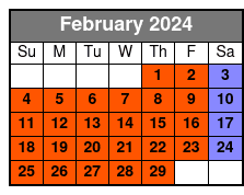 Single Kayak Rental on Big Hickory Pass February Schedule