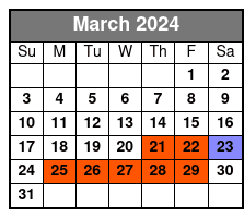 Stand Up Paddleboard Rental on Big Hickory Pass March Schedule