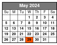 Pedal Kayak Tour May Schedule