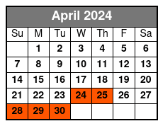 Public Tour: Day Trip April Schedule