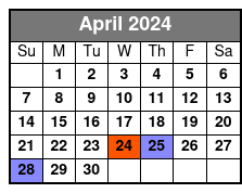 Copacetic Day Sail April Schedule