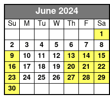 Copacetic Day Sail June Schedule
