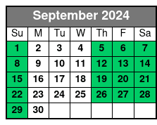 Copacetic Day Sail September Schedule