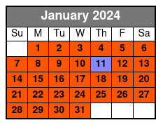Everglades Wilderness Safari January Schedule