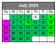 Alabama Gulf Coast Dolphin Cruise July Schedule