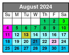 Alabama Gulf Coast Dolphin Cruise August Schedule