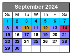 Alabama Gulf Coast Dolphin Cruise September Schedule