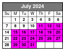 5pm July Schedule