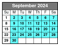 5pm September Schedule
