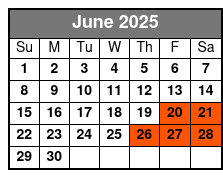 Eureka Springs Ghost Tour June Schedule