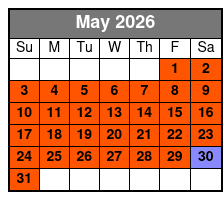 70-Minute Guided Downtown Eureka Springs Walking Tour May Schedule