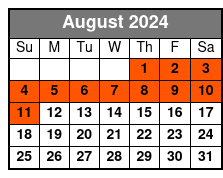 Mackinac Bridge Cruise August Schedule