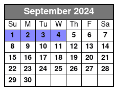 Mackinaw City Parasailing September Schedule