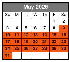 Historic Downtown Mackinac Admission May Schedule