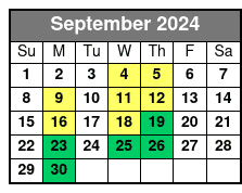 Summit Non-Peak Q2 September Schedule