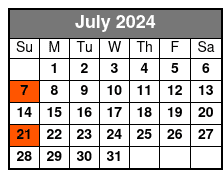 Italian Dinner W/ Tiramisu Sun July Schedule