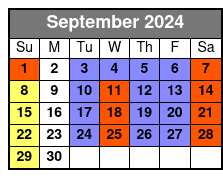 Front Balcony September Schedule