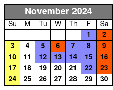 Front Balcony November Schedule