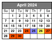 6:30 Tour April Schedule