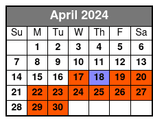 Night Tour April Schedule