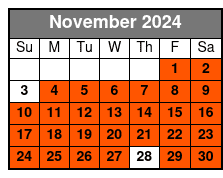 Tour En Español November Schedule