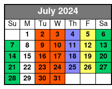 Houdini July Schedule