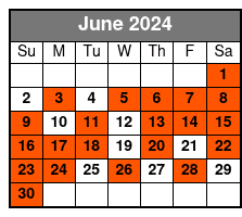 Semi-Private 8ppl Max. English June Schedule