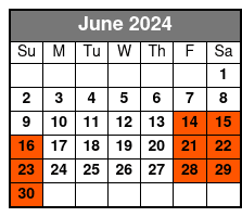 Standard Window Table June Schedule