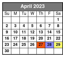 New York Helicopter Flight: Grand Island April Schedule