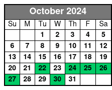 Day Sail October Schedule