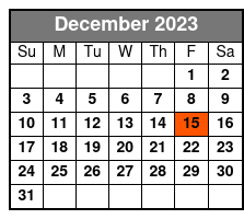 Manhattan Scenic Tour December Schedule