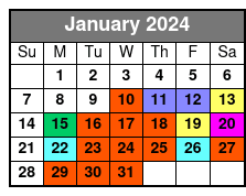 Manhattan Scenic Tour January Schedule