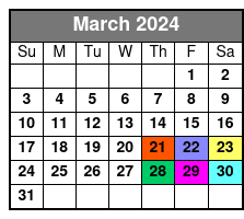 Manhattan Scenic Tour March Schedule
